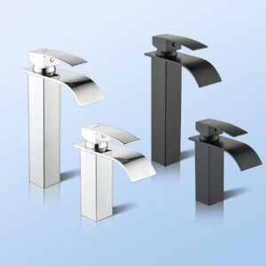 nafall waterfall bathroom basin mixer tap, modern design, hot & cold water mixer, easy installation, high quality bathroom sink tap